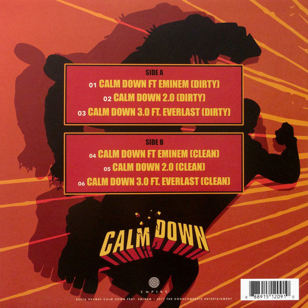 Busta Rhymes Featuring Eminem : Calm Down (12", Single, Ltd, Gre)