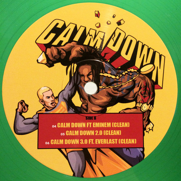 Busta Rhymes Featuring Eminem : Calm Down (12", Single, Ltd, Gre)