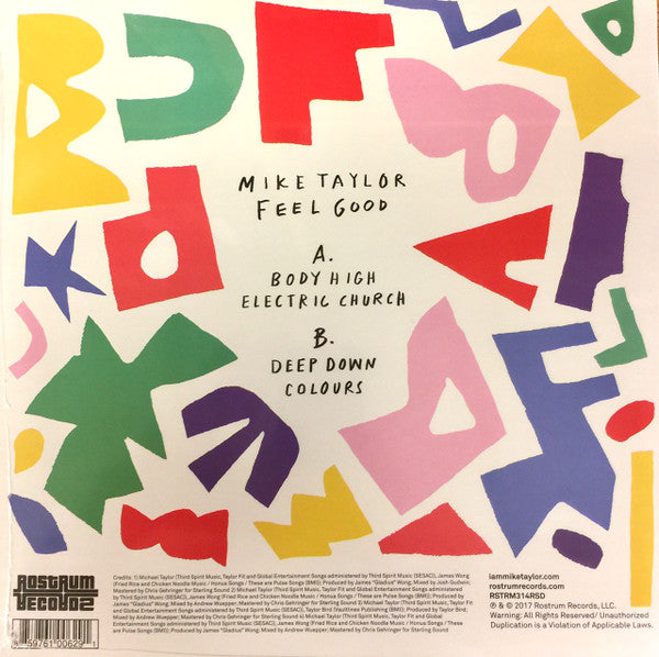 Mike Taylor (33) : Feel Good EP (12", EP, RSD, Pic)
