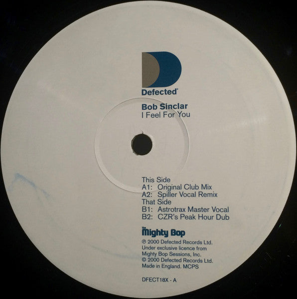 Bob Sinclar : I Feel For You (2x12")