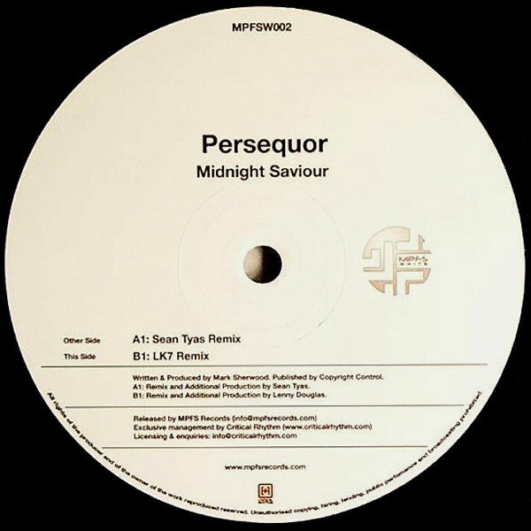Persequor : Midnight Saviour (12")