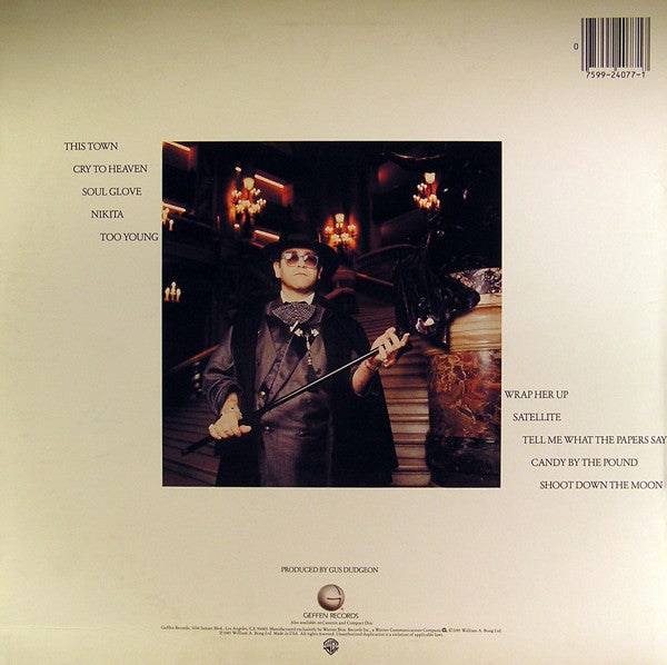 Elton John : Ice On Fire (LP, Album, Spe)