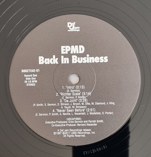EPMD : Back In Business (2xLP, Album, RE)