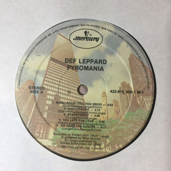 Def Leppard : Pyromania (LP, Album, Hau)
