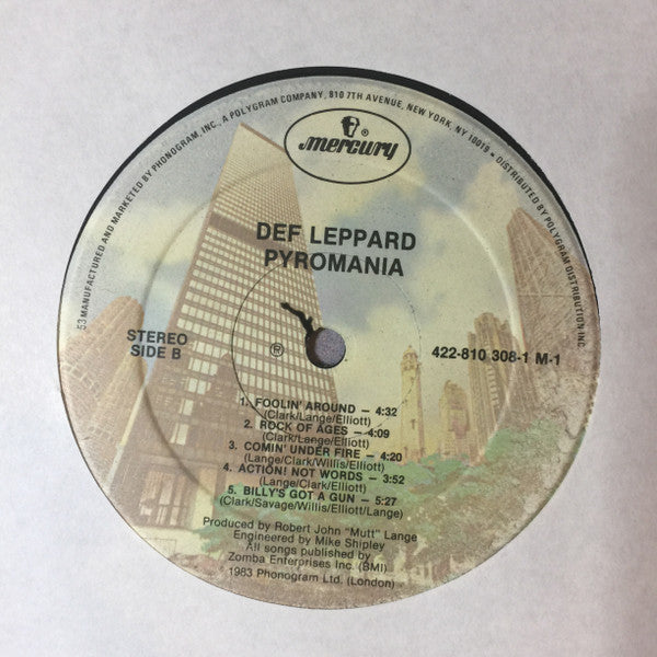 Def Leppard : Pyromania (LP, Album, Hau)