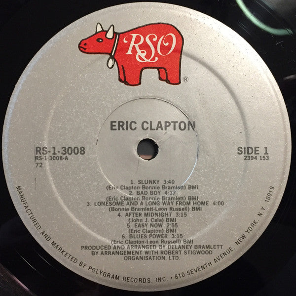 Eric Clapton : Eric Clapton (LP, Album, RE, 72 )