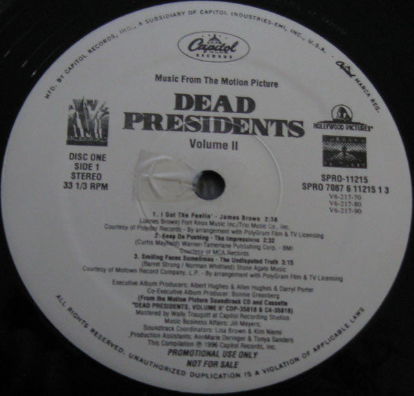 Various : Dead Presidents Volume 2 (Soul Classics) (2xLP, Comp, Promo)
