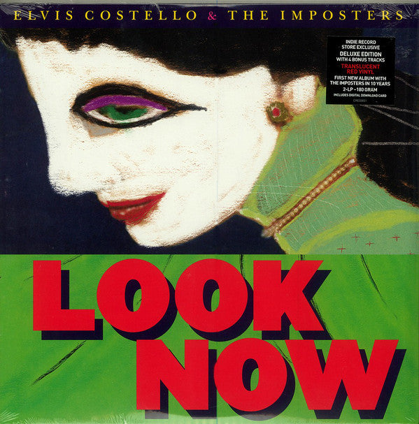 Elvis Costello & The Imposters : Look Now (2xLP, Album, Dlx, Red)