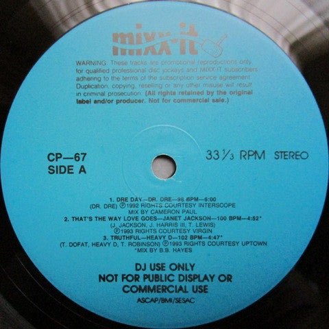 Various : Mixx-it 67 (12", Promo)