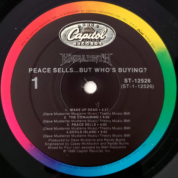 Megadeth : Peace Sells... But Who's Buying? (LP, Album, Spe)