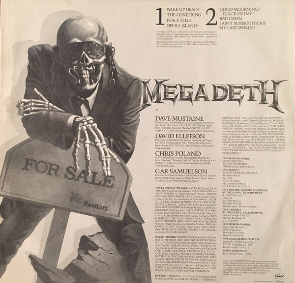 Megadeth : Peace Sells... But Who's Buying? (LP, Album, Spe)