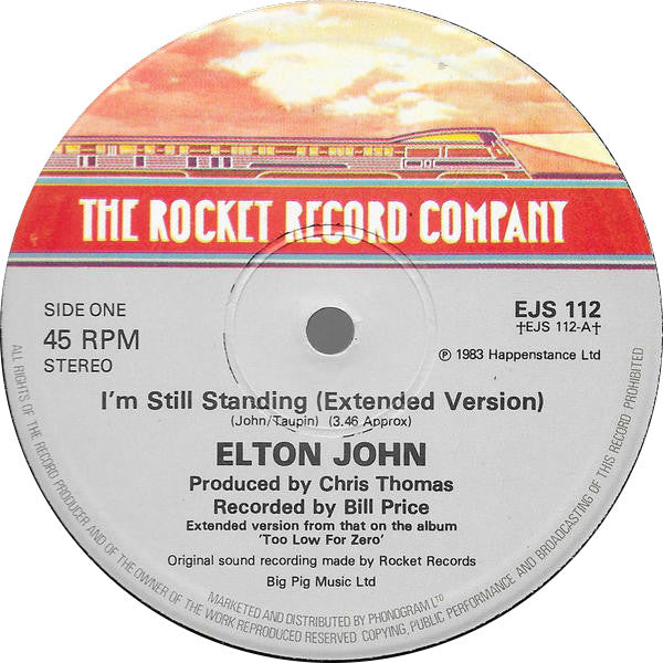 Elton John : I'm Still Standing (Extended Version) (12", Single)