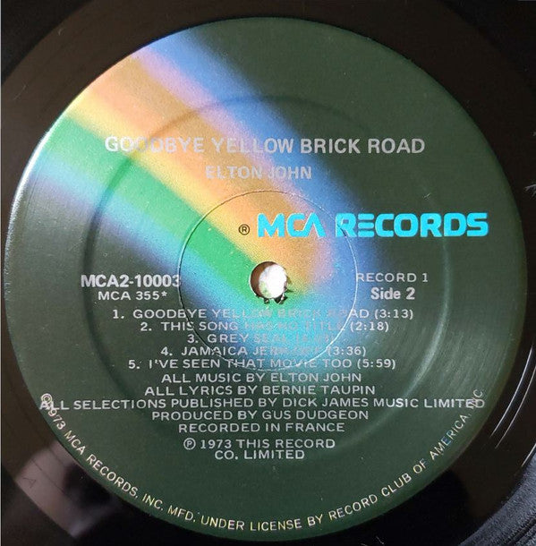 Elton John : Goodbye Yellow Brick Road (2xLP, Album, Club, Tri)