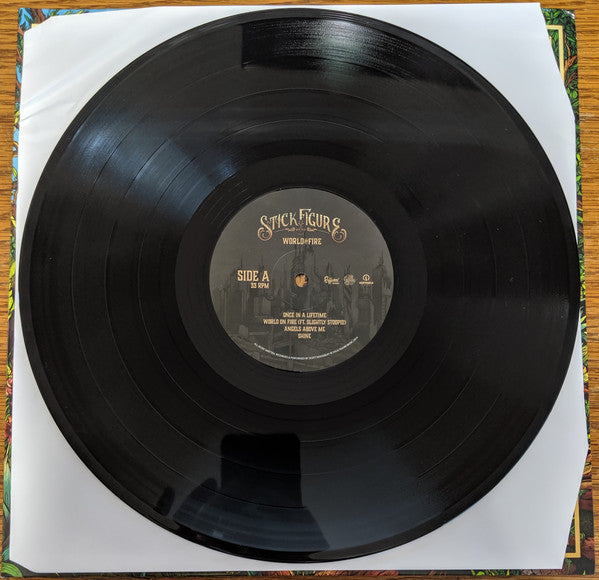 Stick Figure (2) : World On Fire (2xLP, Album, Gat)