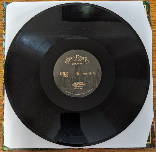 Stick Figure (2) : World On Fire (2xLP, Album, Gat)