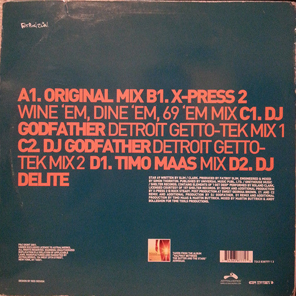Fatboy Slim : Star 69 (What The F**k) (2x12")