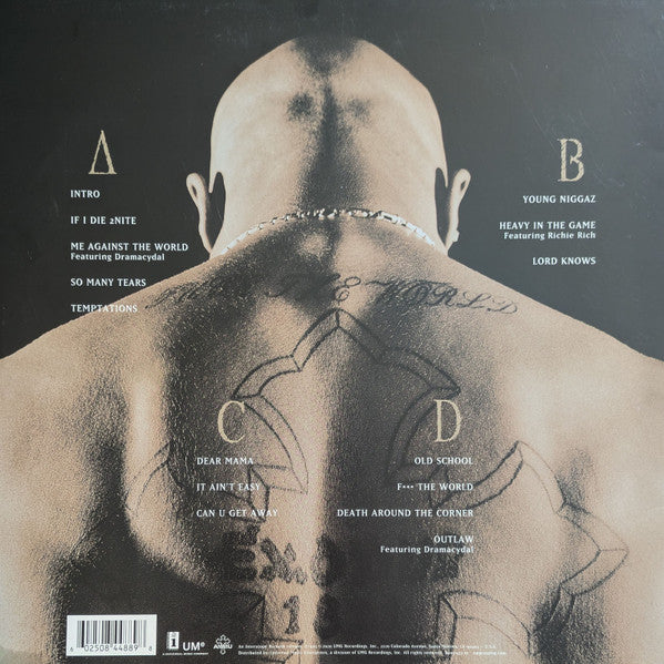2Pac : Me Against The World (2xLP, Album, RE, 180)