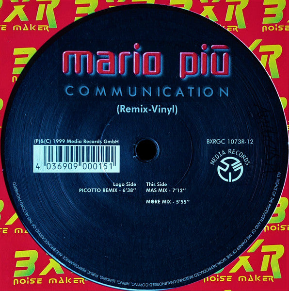 Mario Più : Communication (Remix-Vinyl) (12", Com)