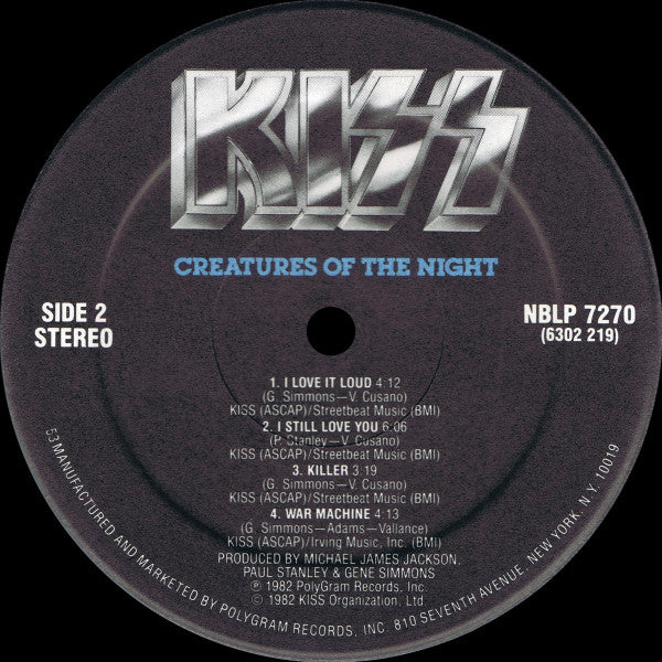 Kiss : Creatures Of The Night (LP, Album, Hau)