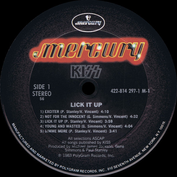 Kiss : Lick It Up (LP, Album, 56,)
