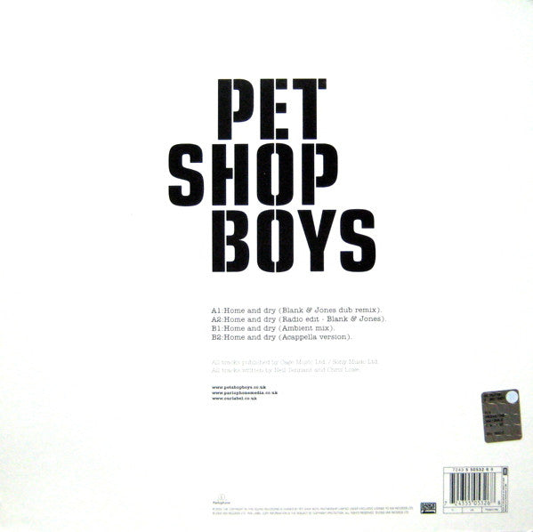 Pet Shop Boys : Home And Dry (12")