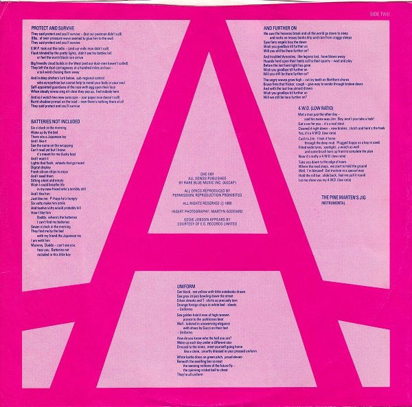 Jethro Tull : A (LP, Album, San)