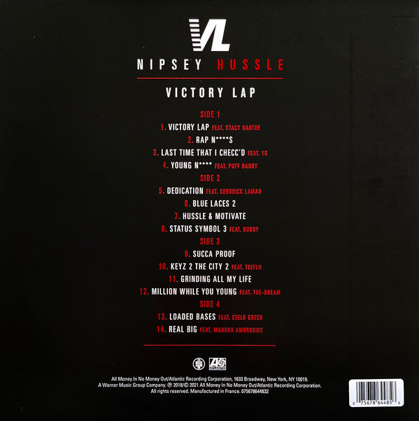Nipsey Hussle : Victory Lap (2xLP, Album, Ltd, RE, Gol)