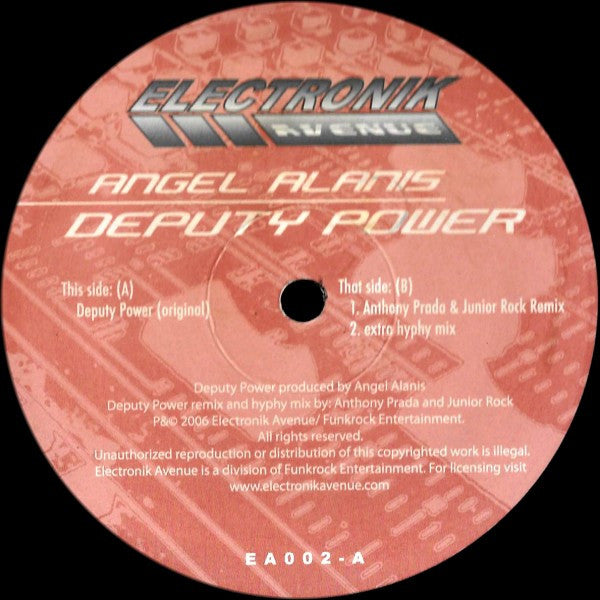Angel Alanis : Deputy Power (12")