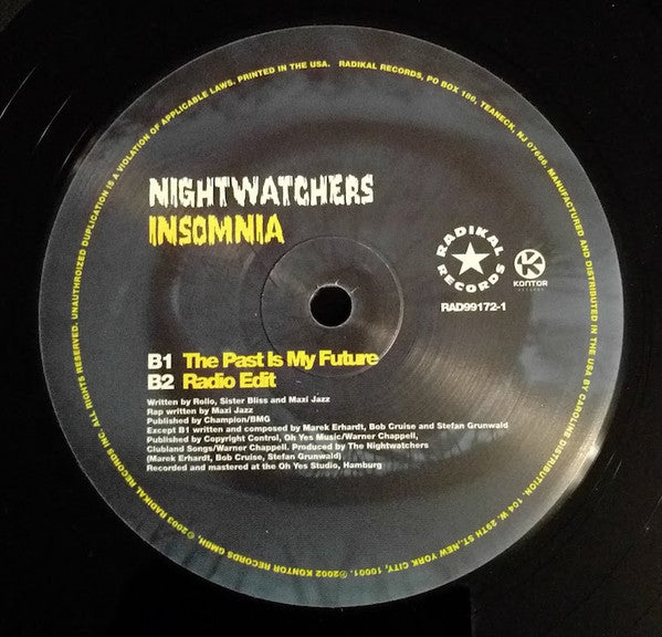 Nightwatchers : Insomnia (12")