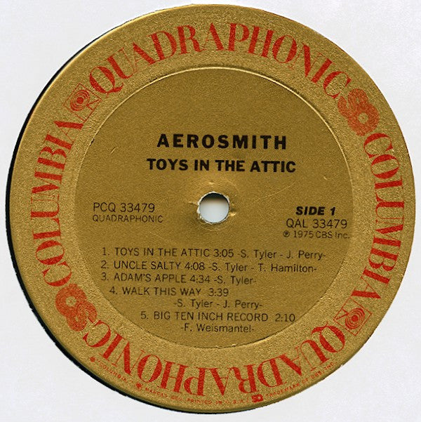 Aerosmith : Toys In The Attic (LP, Album, Quad)