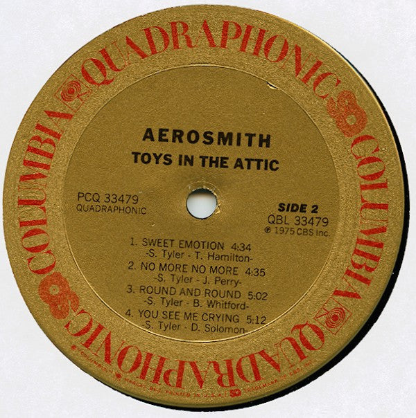 Aerosmith : Toys In The Attic (LP, Album, Quad)