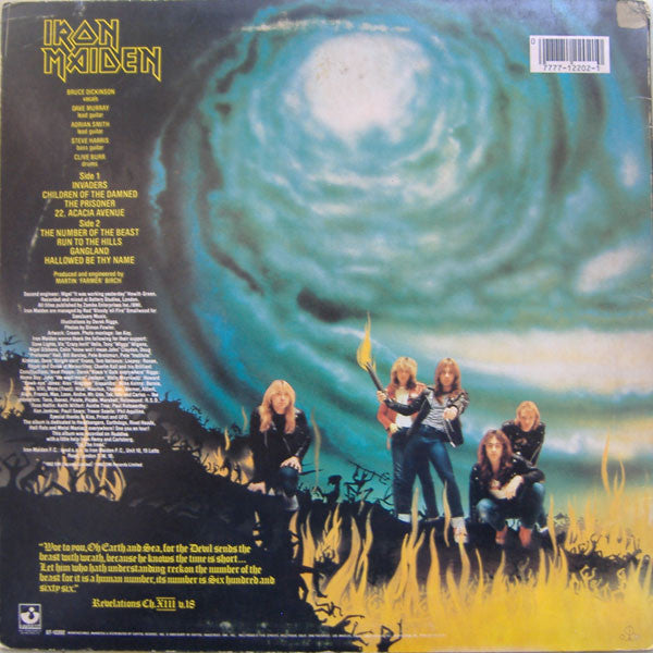 Iron Maiden : The Number Of The Beast (LP, Album, Jac)