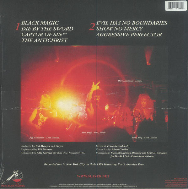 Slayer : Live Undead (12", EP, RE, RM, Gre)