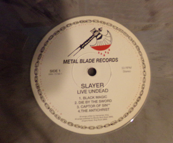 Slayer : Live Undead (12", EP, RE, RM, Gre)
