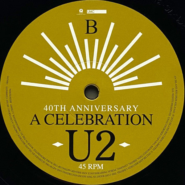 U2 : A Celebration (12", RSD, Single, Ltd, RE, 180)
