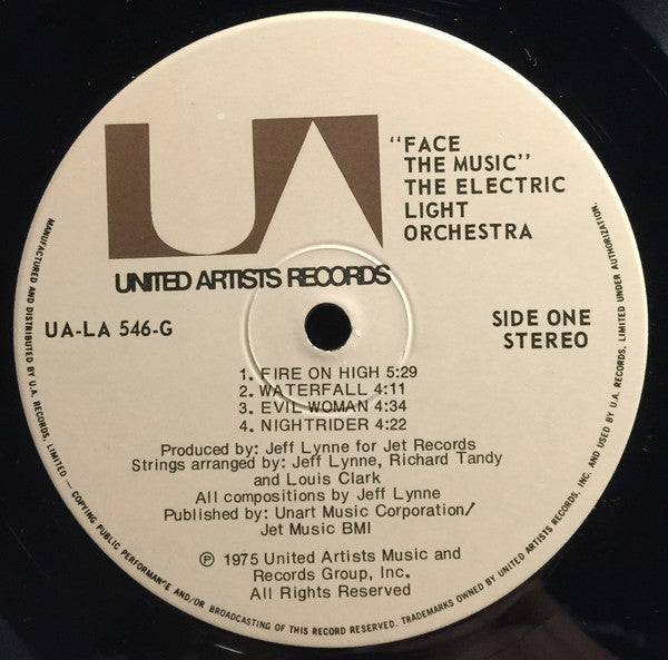 Electric Light Orchestra : Face The Music (LP, Album)