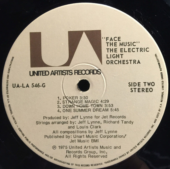 Electric Light Orchestra : Face The Music (LP, Album)