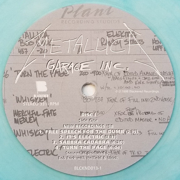 Metallica : Garage Inc. (3xLP, Album, Comp, Ltd, RE, Blu)