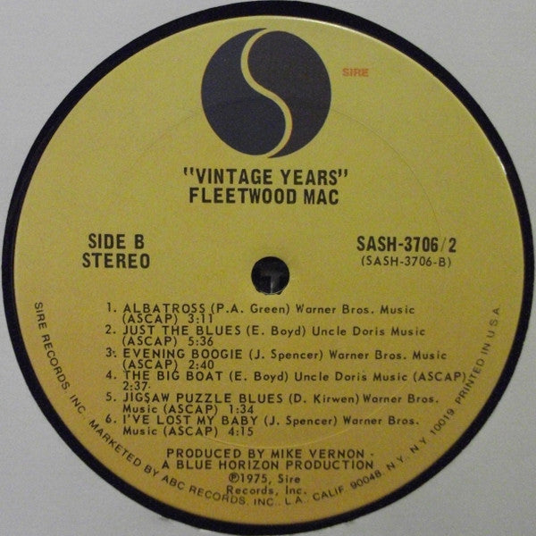 Fleetwood Mac : Vintage Years (2xLP, Comp)
