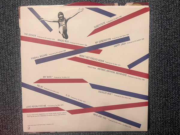 Who* : Who's Greatest Hits (LP, Comp, Mono, Ltd, RE, RM, Red)