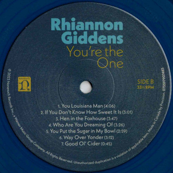 Rhiannon Giddens : You're The One (LP, Album, Ltd, Sea)