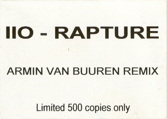 IIO : Rapture (Armin Van Buuren Remix) (12", S/Sided, W/Lbl)