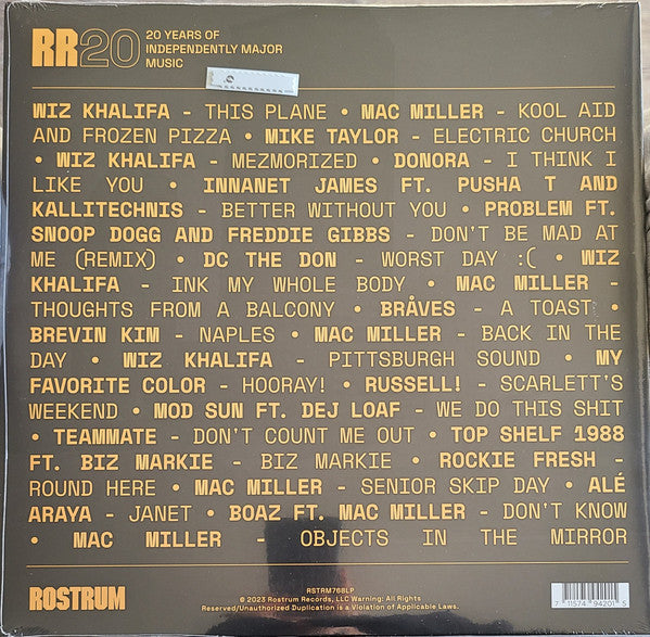 Various : Rostrum Records 20 (2xLP, RSD, Comp, Gol)