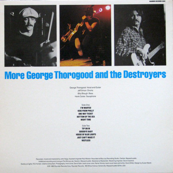 George Thorogood And The Destroyers* : More George Thorogood And The Destroyers (LP, Album)