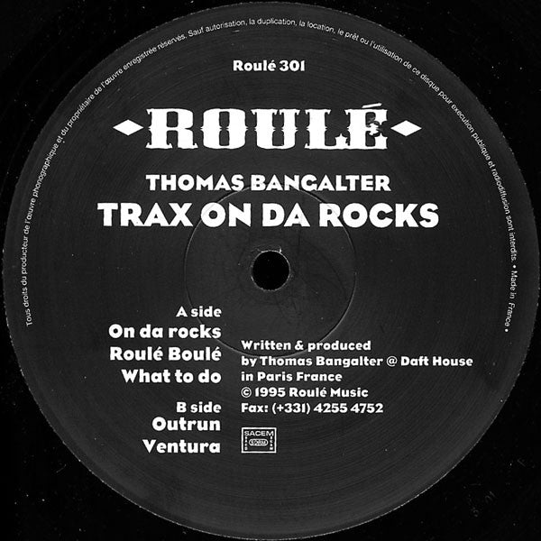 Thomas Bangalter : Trax On Da Rocks (12")