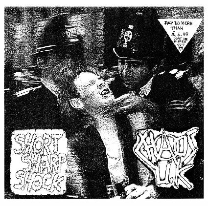 Chaos U.K* : Short Sharp Shock (LP, Album, Ltd, RE)