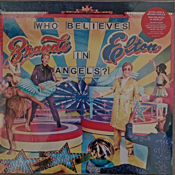 Elton John & Brandi Carlile : Who Believes In Angels? (LP, Album, Ltd, Bot)
