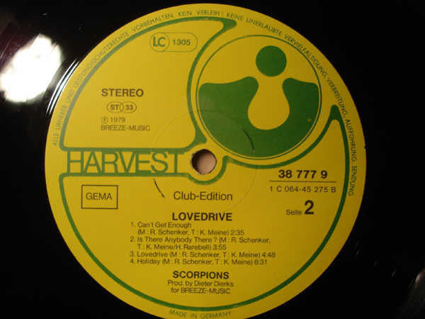Scorpions : Lovedrive (LP, Album, Club)
