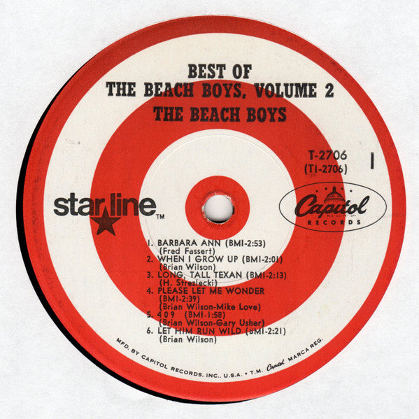 The Beach Boys : Best Of The Beach Boys Vol. 2 (LP, Comp, Mono)