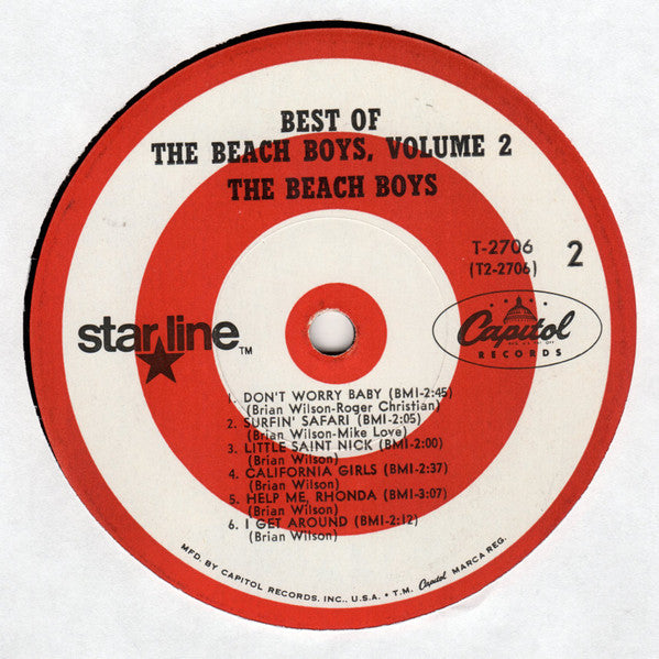 The Beach Boys : Best Of The Beach Boys Vol. 2 (LP, Comp, Mono)